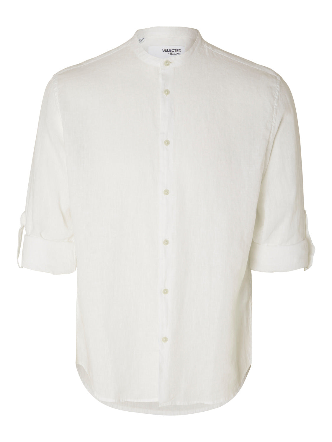 Regular Kylian Linskjorte LS Band - Hvit/ Bright White